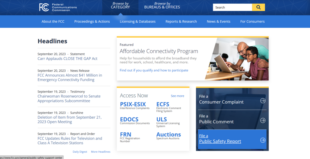 NV.FCC.GOV Login